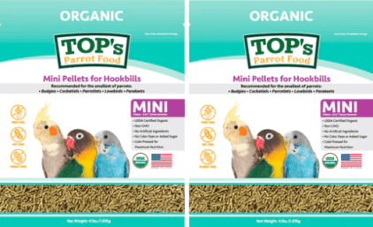 Usda organic certified tops 2 pack parrot food pellets for mini hookbills 4 lb – tmp42p