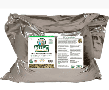 USDA Organic Certified TOPS Bird Food Pellets for SMALL Hookbill Parrots 25 lb (Copy)