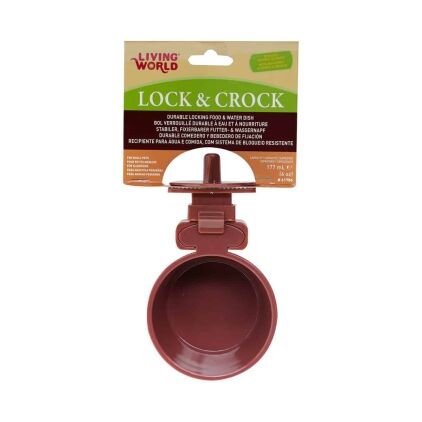 Lock & crock durable food & water dish by hagen hari grey 20 oz (copy)
