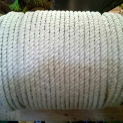 100% Natural Cotton Twist Rope 3/8 in" Thick x 10 feet