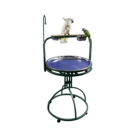 Parrot Play Stand with Toy Hook by AE 5-2828 Black