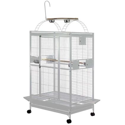 Play Top Bird Cage for Large Parrots by AE 8004030 White