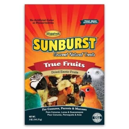 Higgins Sunburst True Fruits Bird Treats All Birds 5 oz