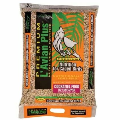 L'Avian Cockatiel Food Plus Premium Seed Mix No Sunflower 25 lb