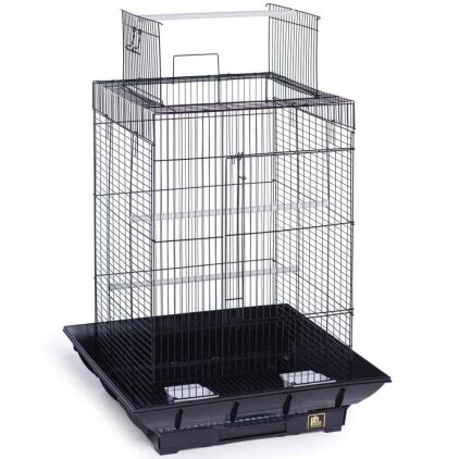 Clean Life Open Top Bird Cage for Small Birds 851 Black