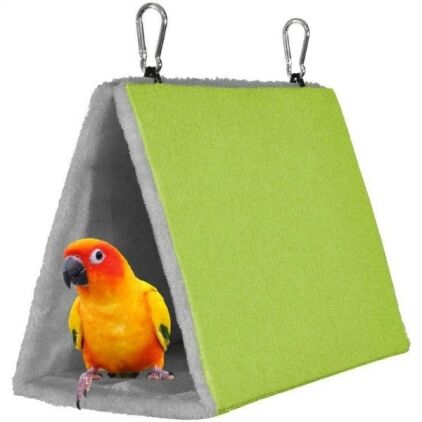 Warm Snuggle Hut for Birds 1164G Prevue Medium Green