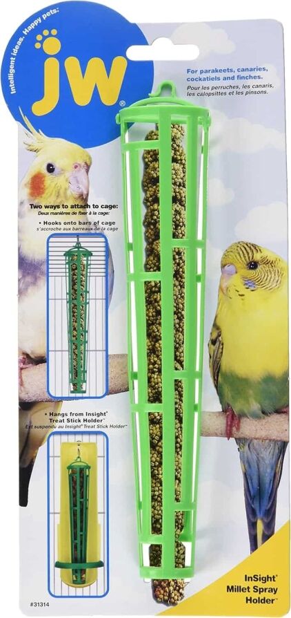 xxxx Feathersmart Millet Holder Holds Spray Millet or Leafy Greens (Copy)