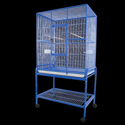 Indoor Aviary Bird Cage and Stand for Smaller Birds by AE 13221 Blue