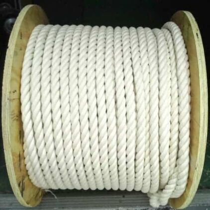 100% Natural Cotton Twist Rope 1" Thick x 6 Foot Long Piece