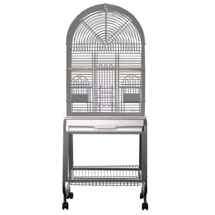 xx Flat Open Top Bird Cage & Stand for Smaller Birds by HQ 702 Platinum 22X18 (Copy)