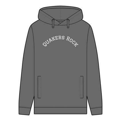 Men's Organic Hoodie with Quakers Rock Design - Eco-Friendly Sweatshirt for Nature Lovers, Perfect Gift for Bird Enthusiasts, Casual Wear