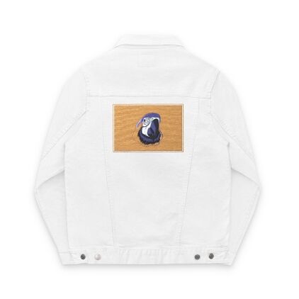 Embroidered Unisex Denim Jacket - Casual Style, Perfect Gift for Trendsetters, Birthday, Anniversary, or Everyday Wear