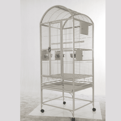 Dome Top Bird Cage for Medium Parrots by AE 9002422 Platinum
