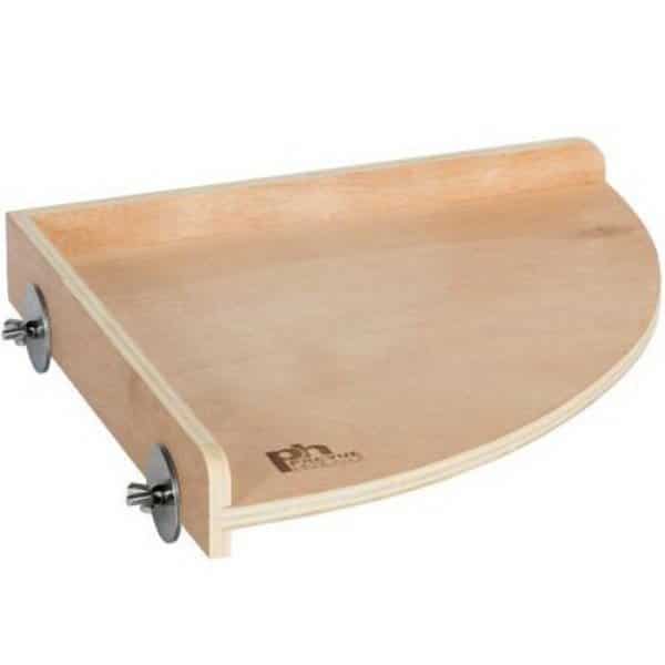 Flat Perch Wood Corner Platform Shelf Birds Animals 3202 Large 11"