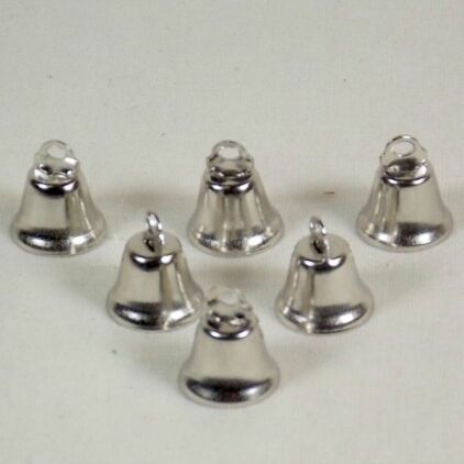 Liberty Bells for Bird Toys Nickel Plated 14 mm 6 pc