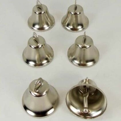 Liberty Bells for Bird Toys Nickel Plated 32 mm 6 pc