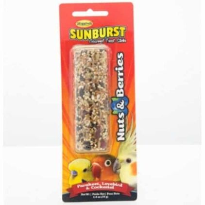 Higgins Versele-Laga Sunburst Treat Stick Small Parrots - Nuts and Berries