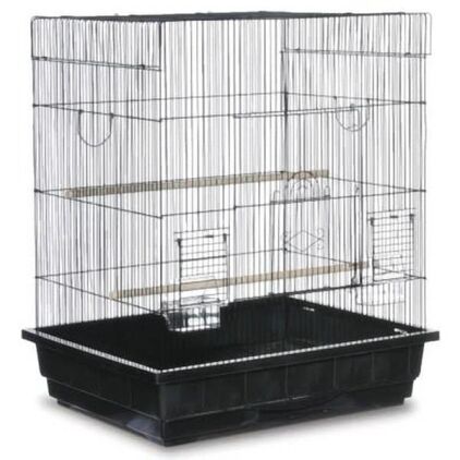 Flat Top Small Bird Bird Cage by Prevue 25212 Black