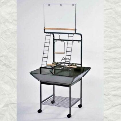 Bird Play Stand for Small Parrots by Prevue 3181 Black