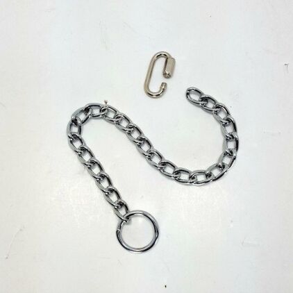 NP Parrot Toy Kit, Heavy Duty 3 mm Welded Metal Chain 11" Long Medium