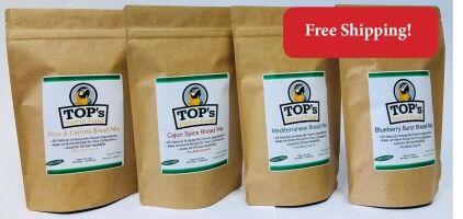 TOP's Premium Birdie Bread Mix Bundle 4 Flavors (includes shipping)