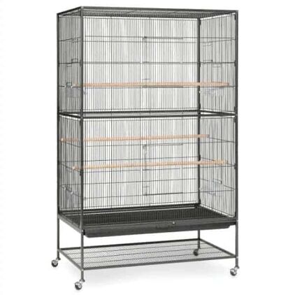 Indoor Aviary Flight Cage for Small Birds Prevue F050 Black